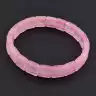🏷️️ Браслет на резинці Рожевий кварц 19 см F-106556