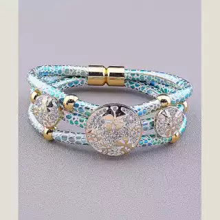 Браслет з магнітною застібкою Сrystal 17 см