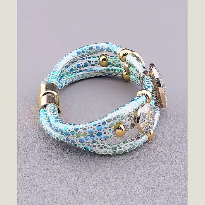 🏷️️ Браслет з магнітною застібкою Сrystal 17 см ss_12171