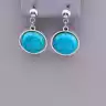 🏷️️ Сережки пусети Stainless Steel Бірюза F-61970