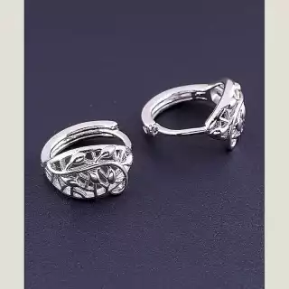 Сережки кільця Xuping (родій)