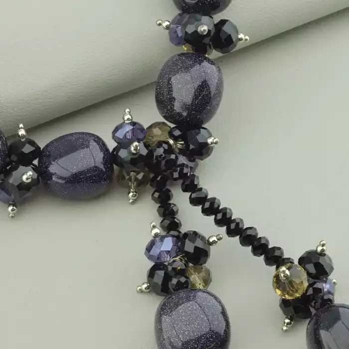 🏷️️ Намисто Каїрська ніч 50 см ss_64423