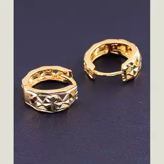 Сережки кільця Xuping (позолота 18к)