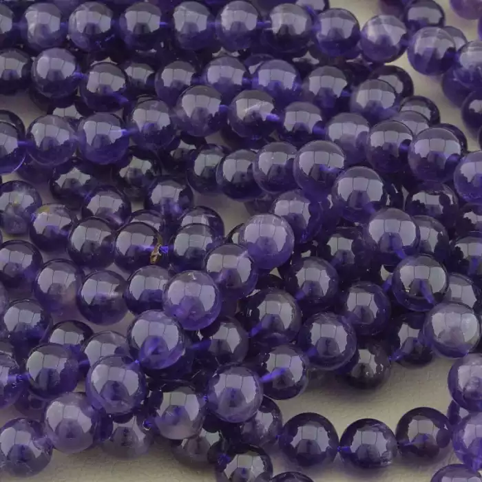 🏷️️ Нитка Аметист 38 см. 10,4 мм. (без замка) ss_92454