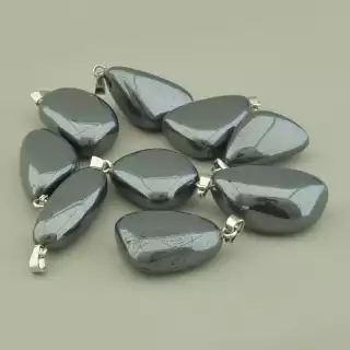 Кулон Гематит 25x12мм.