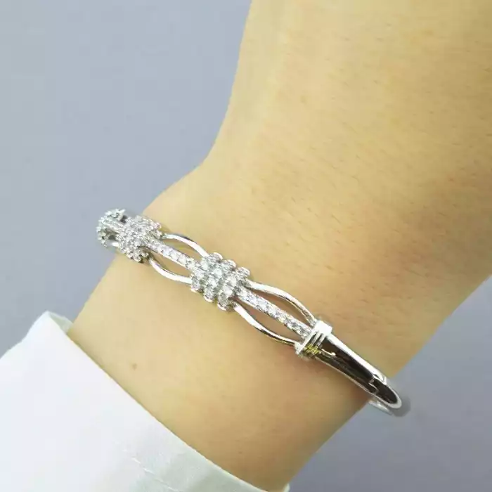 🏷️️ Браслет шарнірний Xuping (родій) ss_76111