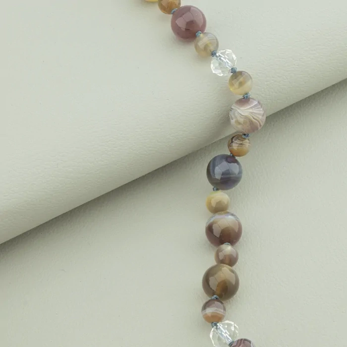 🏷️️ Намисто Агат срібло (925 проба) 50 см. ss_94531