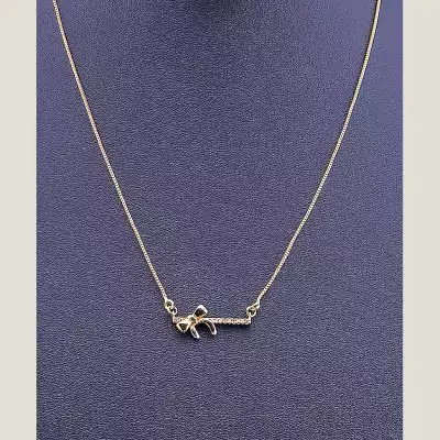 🏷️️ Підвіска бантик Xuping 45 см (позолота 18к) F-78458