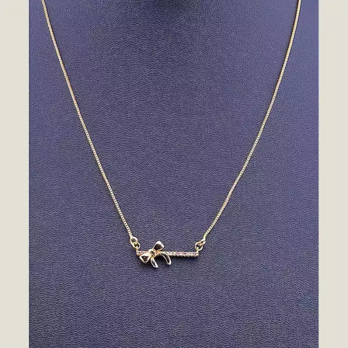 🏷️️ Підвіска бантик Xuping 45 см (позолота 18к) ss_78458