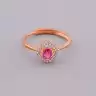 🏷️️ Каблучка роз'ємна Рубін (срібло 925 проба) F-44202