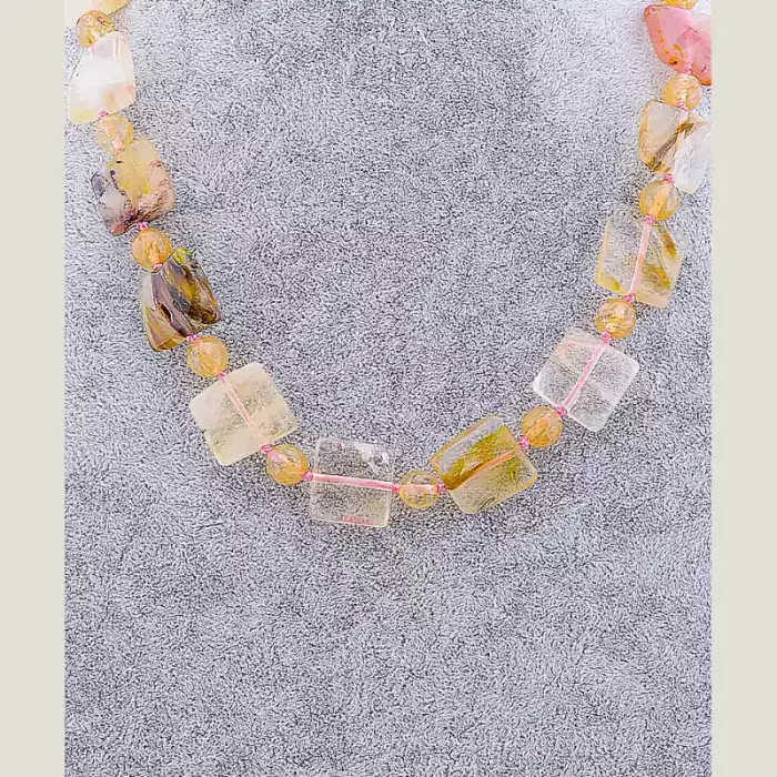 🏷️️ Намисто Халцедон 52 см ss_68172