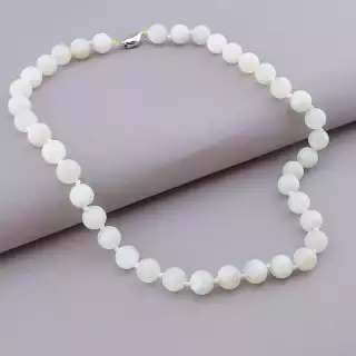 Намисто Місячний камінь 49 см. (срібло 925 проба)