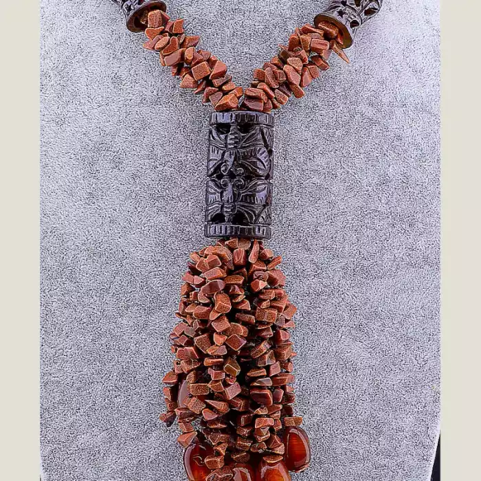 🏷️️ Намисто Золотий Пісок 80 см ss_69034