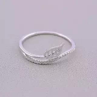 Каблучка Xuping Фіаніт (родій)