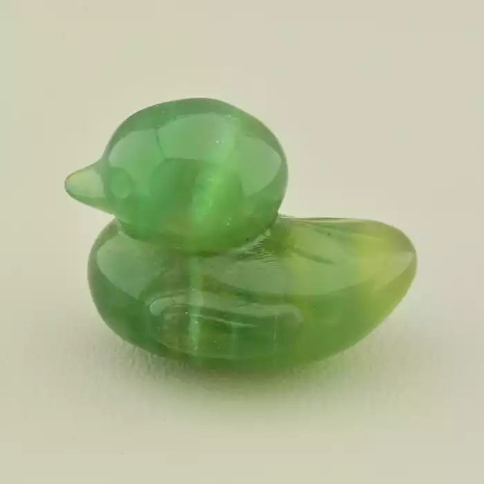 🏷️️ Мінерал флюорит качечка (40х25 мм, зелений, натуральний) ss_105024