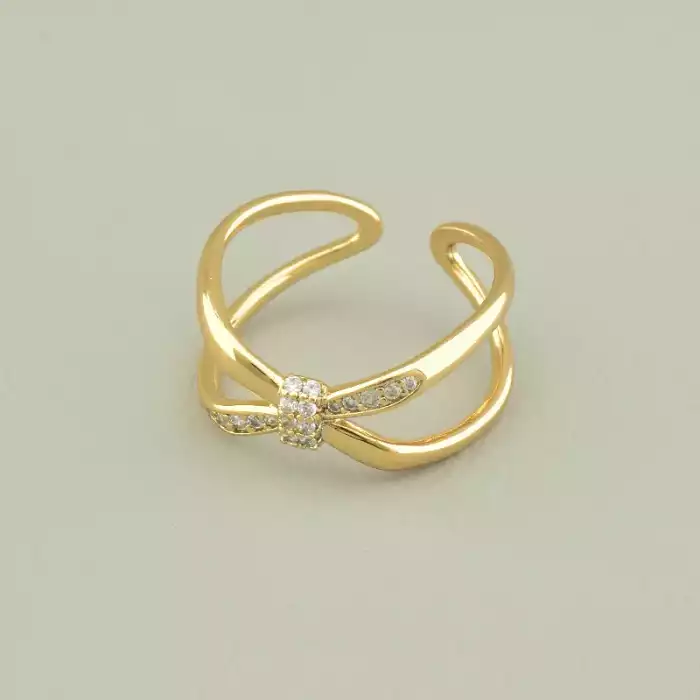 🏷️️ Каблучка Xuping Фіаніт (позолота 18к) ss_97859