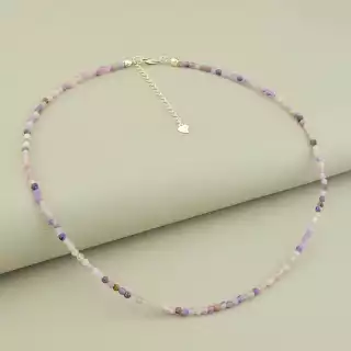 Підвіска Аметист срібло (925) 41 см