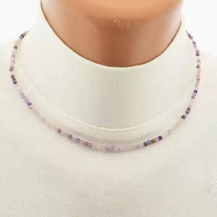 🏷️️ Підвіска Аметист срібло (925) 41 см F-105641