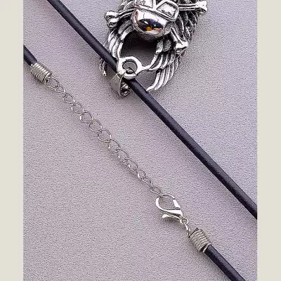 🏷️️ Підвіска череп медична сталь 316L 44 см F-70517