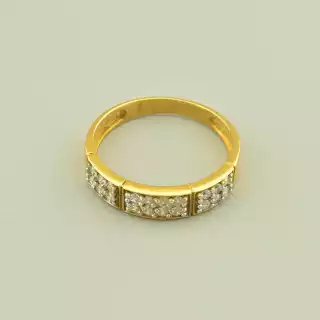 Каблучка Vogue Фіаніт (позолота лимонна 18к)