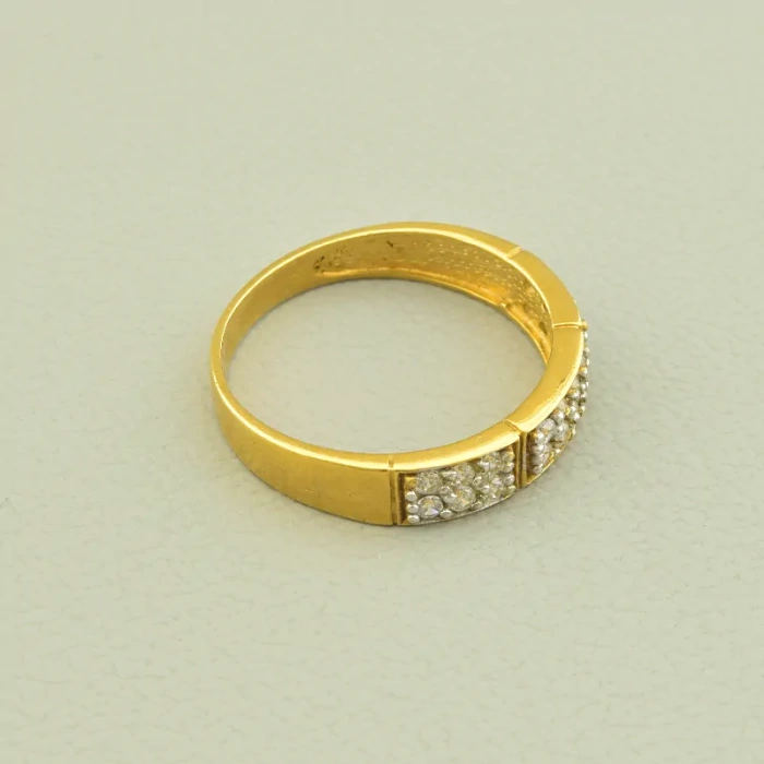 🏷️️ Каблучка Vogue Фіаніт (позолота лимонна 18к) ss_99241