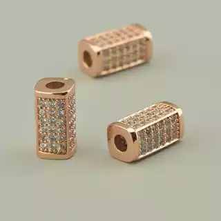 Вставка Фіаніт 14х6 (позолота 18к)