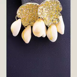 Сережки пусети Мушлі FJ