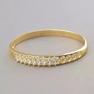 Браслет шарнірний Фіаніт Xuping (позолота 18к)