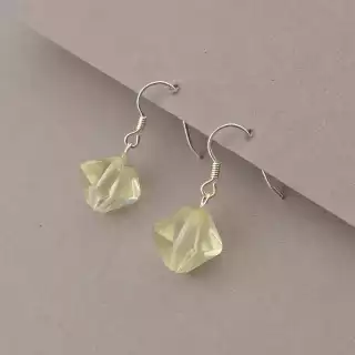 Сережки петля Кварц (срібло 925 проба)