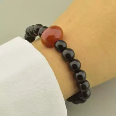 🏷️️ Браслет резинка Агат 18 см. F-102226