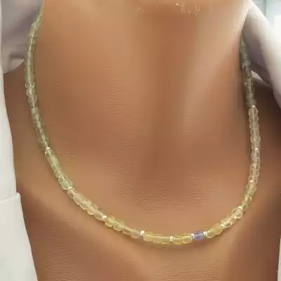 🏷️️ Підвіска Флюорит срібло (925 проба) 41 см. F-102426