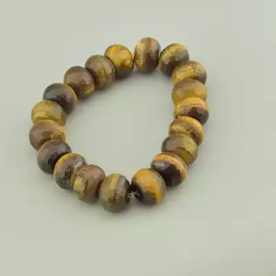 🏷️️ Намисто + Сережки Тигрове око 45 см F-55396