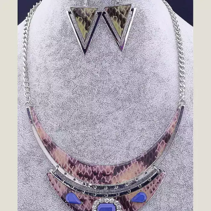 🏷️️ Намисто + Сережки Сrystal 47 см ss_18212