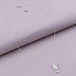 Підвіска Xuping Фіаніт 45 см (родій)