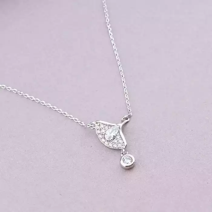 🏷️️ Підвіска Xuping Фіаніт 45 см (родій) ss_87971