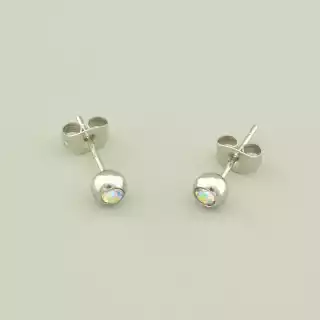 Сережки легкі пусети Xuping Фіаніт (родій)