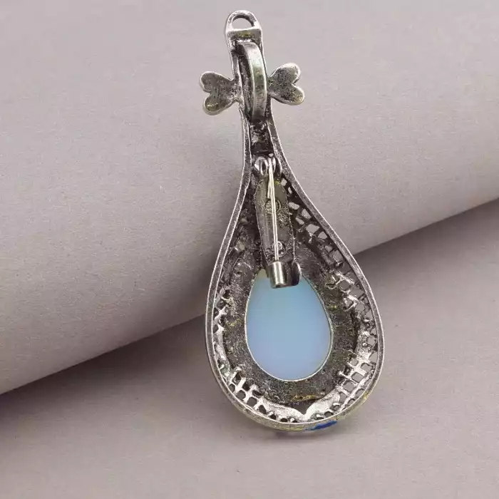 🏷️️ Брошка-кулон шпилька Місячний камінь ss_67957