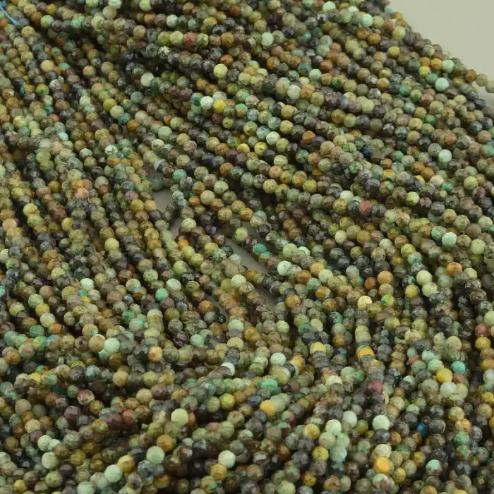 🏷️️ Намистини Хрізокола, Бірюза 39 см. 2,4 мм. ss_103780