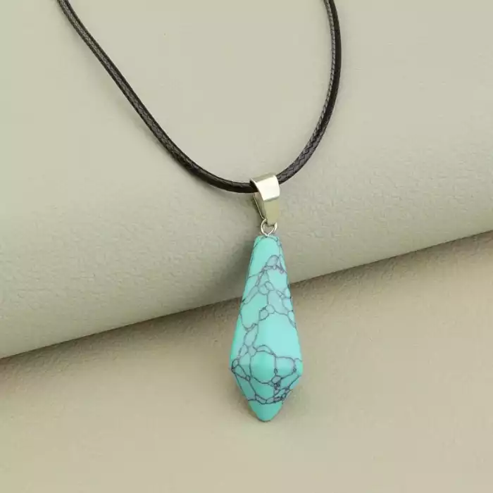 🏷️️ Підвіска Stainless Steel бірюза (45 см) ss_105127