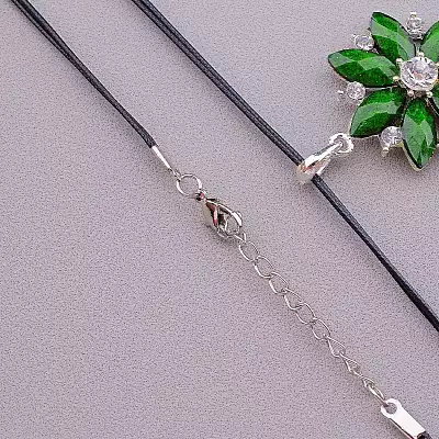 🏷️️ Підвіска квітка Стрази 46 см F-81476