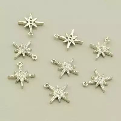 Кулон Фіаніт 11х10мм. (родій)