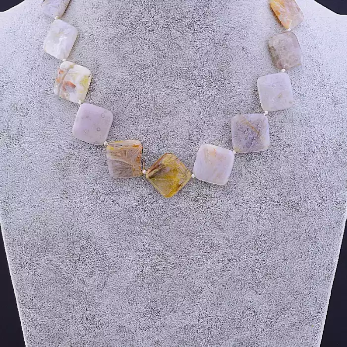 🏷️️ Намисто Яшма 46 см ss_81680