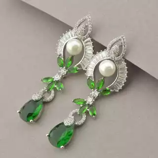 Сережки пусети Майорка Xuping (родій)