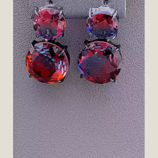 Сережки пусети Juleeze Фіаніт (хром)