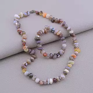 Намисто + Браслет Агат 50 см