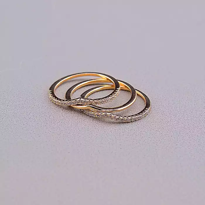 🏷️️ Каблучка Xuping Фіаніт (позолота 18к) ss_83751