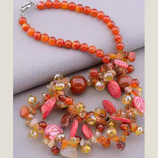 Намисто Сердолік 60 см