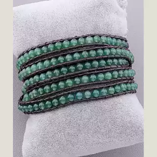 Браслет Chan Luu Агат 90 см шкіра