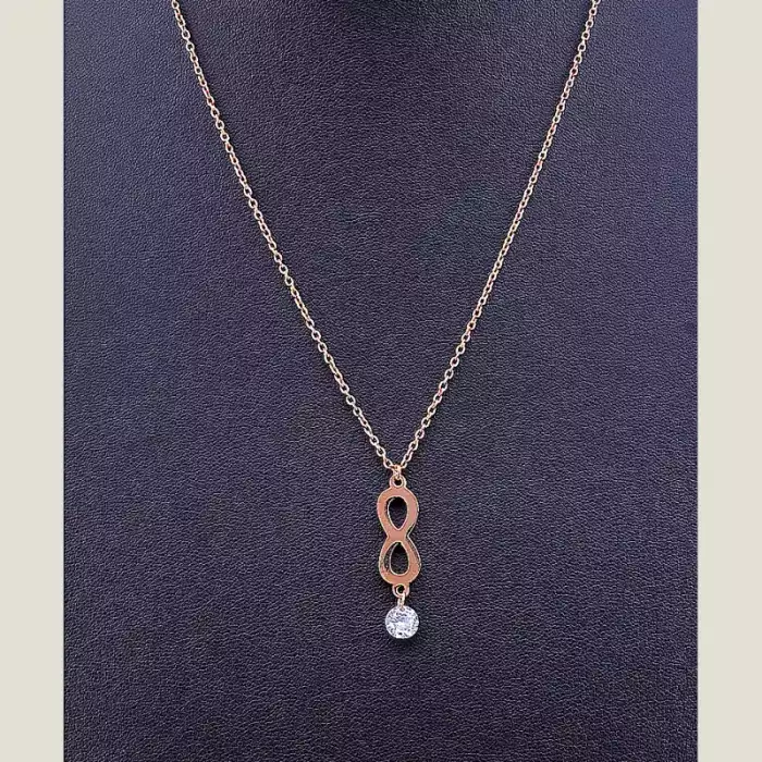 🏷️️ Підвіска нескінченність Stainless Steel Фіаніт 43 см ss_56708