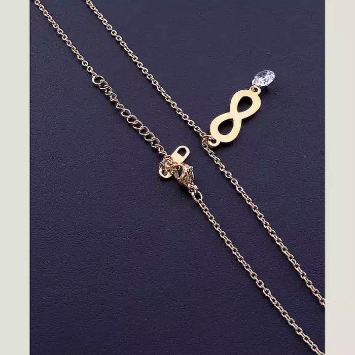 🏷️️ Підвіска нескінченність Stainless Steel Фіаніт 43 см ss_56708